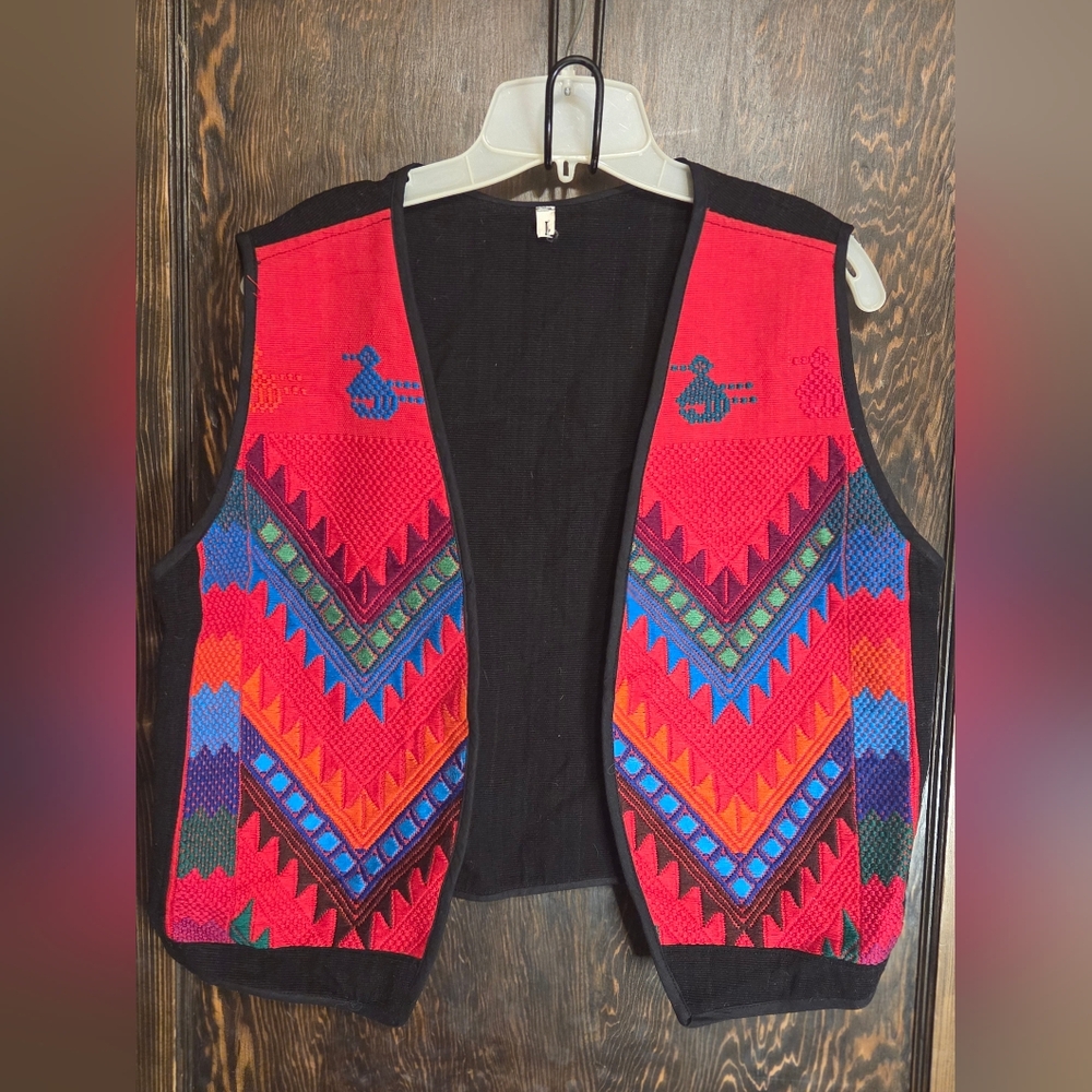 Colorful Embroidered Women's Vest